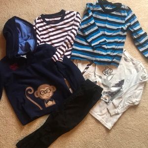 5 Piece 3T Boys Bundle - hoodie, shirts, pants